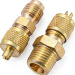 Tigbear Brass Tube Fitting 1/4 1/8 NPT Adapter-0
