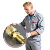 A2L Refrigerant Adapter SKTMH Brass 1/4" HVAC-6