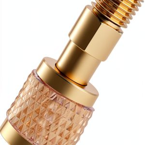 R32 Brass Refrigerant Adapter HINGTAI 1/4 Inch-0
