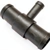 RideSerenity 3-Way Radiator Coolant Hose Connector Plastic-2