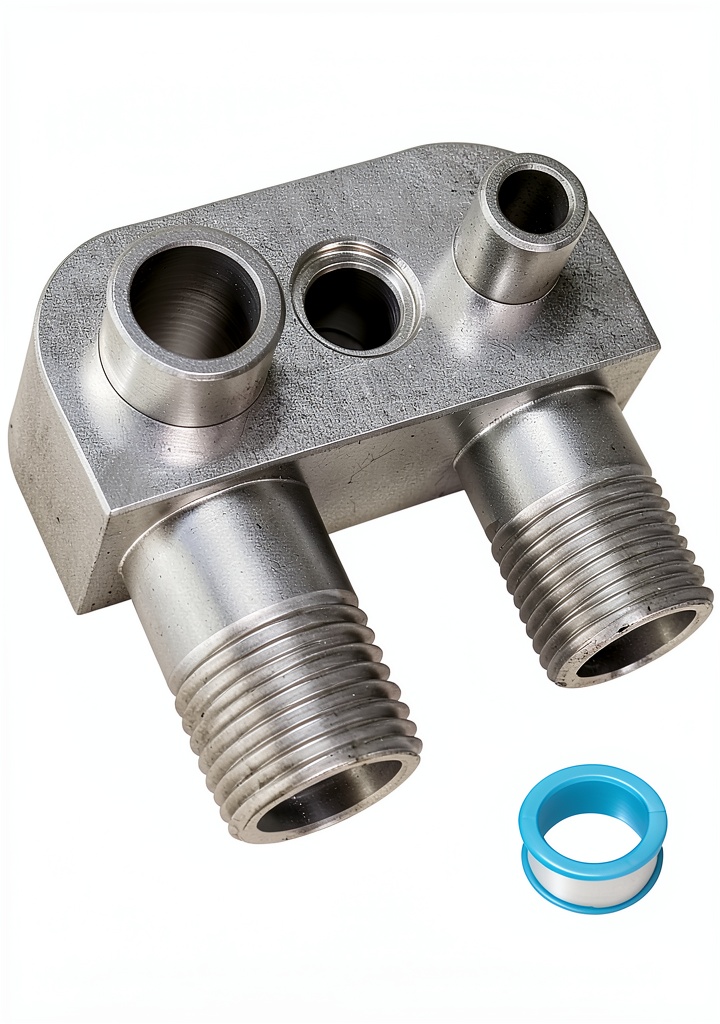 High-quality CNC machined 6061-T6 billet aluminum adapter