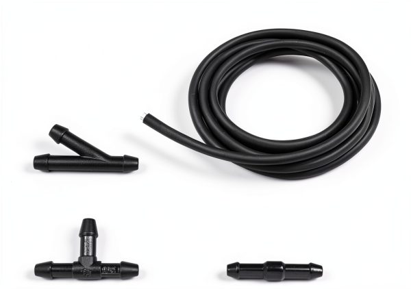 UHANBUT Windshield Washer Hose Kit 3M Black Rubber Replacement-1