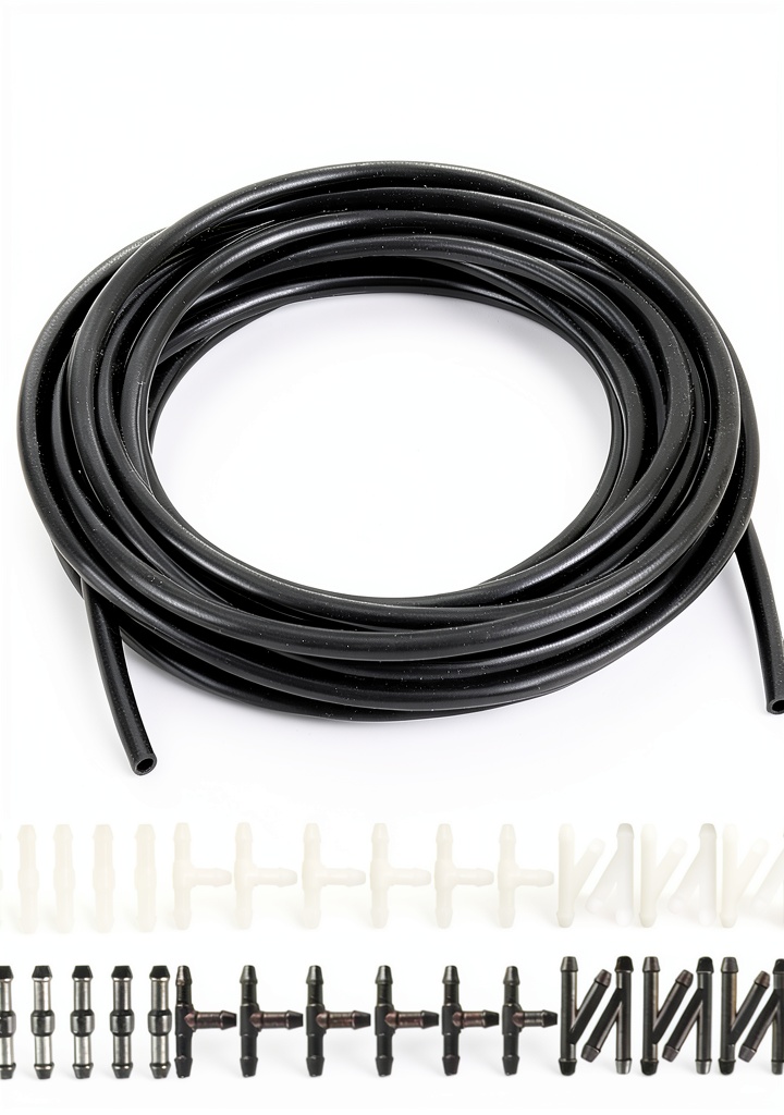 Installing the Generic washer hose kit under a vehicle hood