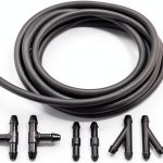 UHANBUT Windshield Washer Hose Kit 3M Black Rubber Replacement-0