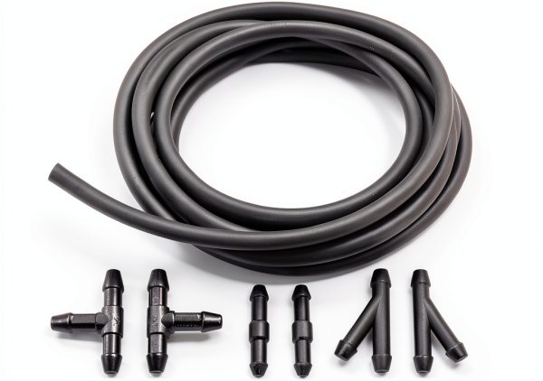UHANBUT Windshield Washer Hose Kit 3M Black Rubber Replacement-0
