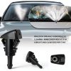 YGDMD Windshield Washer Hose Kit 13ft Black Silicone with 3 Connectors-3