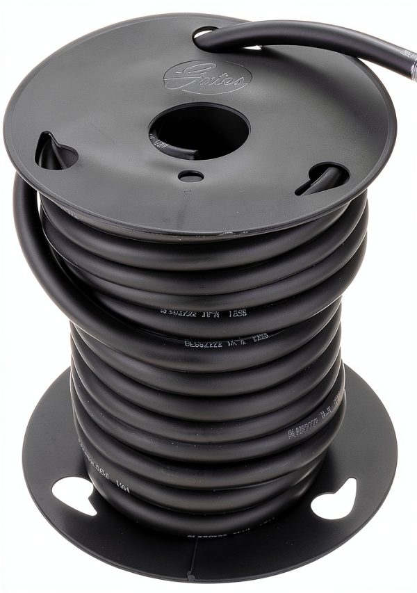 Gates Windshield Washer Hose 50ft Black Rubber Left Side Model 27042-0
