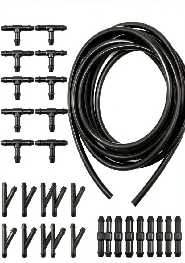 Windshield Washer Hose Juxiamal Jus-4413F49 Black 3M Rubber Kit-0