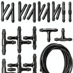 Windshield Washer Hose Kit YYTQP 1 Set Black Rubber Durable 5m-0