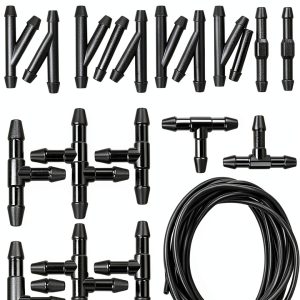 Windshield Washer Hose Kit YYTQP 1 Set Black Rubber Durable 5m-0