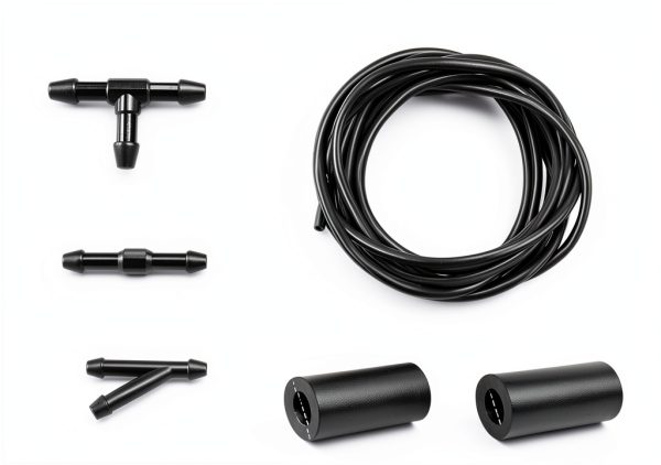 Windshield Washer Hose Kit YYTQP 1 Set Black Rubber Durable 5m-1