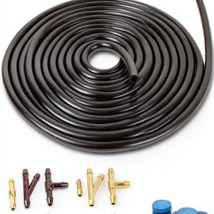 Awave Bloom Universal Windshield Washer Hose Kit 4M Black Rubber-0