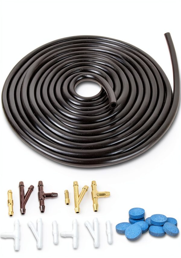 Awave Bloom Universal Windshield Washer Hose Kit 4M Black Rubber-0