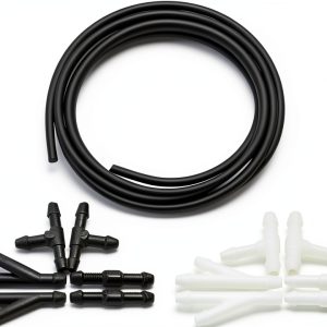 Windshield Washer Hose Moly Magnolia Black Rubber 157in Heavy Duty-0