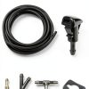 UBOG Windshield Washer Hose Kit 13ft Black Rubber Flexible Replacement-1