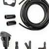 Windshield Washer Hose Kit Bcautay 5M Black Rubber Hose Connectors-1