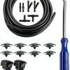 UBOG Windshield Washer Hose Kit 13ft Black Rubber Flexible Replacement-0