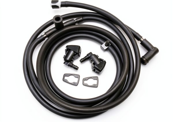 YIENAKFUN Windshield Washer Nozzle Hose Kit Premium Rubber Direct Fit-0