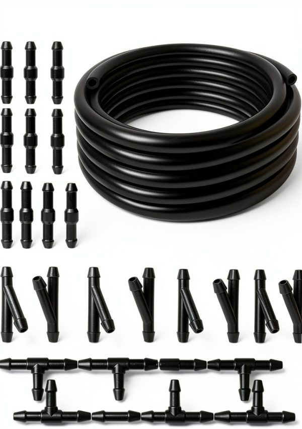Windshield Washer Hose Meidier 4m Rubber Kit with 30 Connectors-0