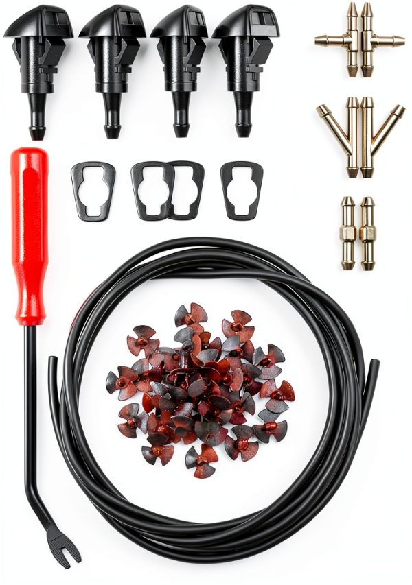 SuperKaKa Windshield Washer Hose Kit 52‑Piece Set Model LK‑267-0