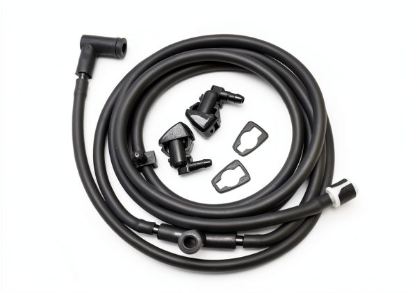 YIENAKFUN Windshield Washer Nozzle Hose Kit Premium Rubber Direct Fit-2