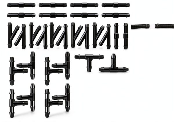 Windshield Washer Hose Kit YYTQP 1 Set Black Rubber Durable 5m-2