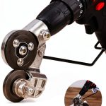 Upgraded Electric Drill Plate Cutter, New Metal Nibbler Drill Cutter Attachment/Adapter, DIY Metal Drill Attachment, Sheet Metal Knife for Cutting Iron, White Sheet, Steel,Copper, Aluminum-0