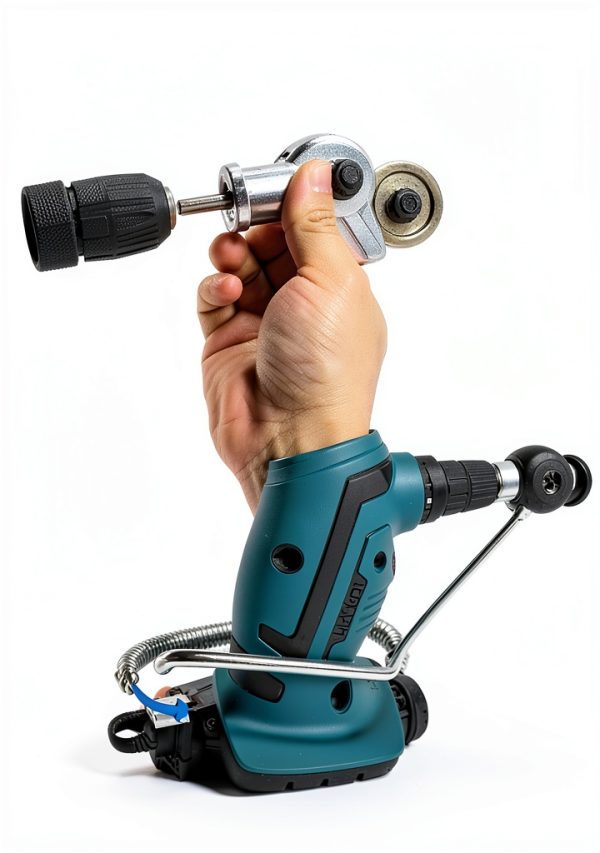 Metal Sheet Cutter,Electric Nibbler Drill Attachment with Adapter,Electric Drill Shears Attachment Cutter Tool for Cutting Iron,Aluminum and Metals Materials-2