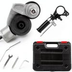 Upgraded Electric Drill Plate Cutter, Metal Nibble Drill Attachment, DIY Metal Drill Attachments,Sheet Metal Cutter for Cutting Iron, Still, Cooper, Aluminum-0