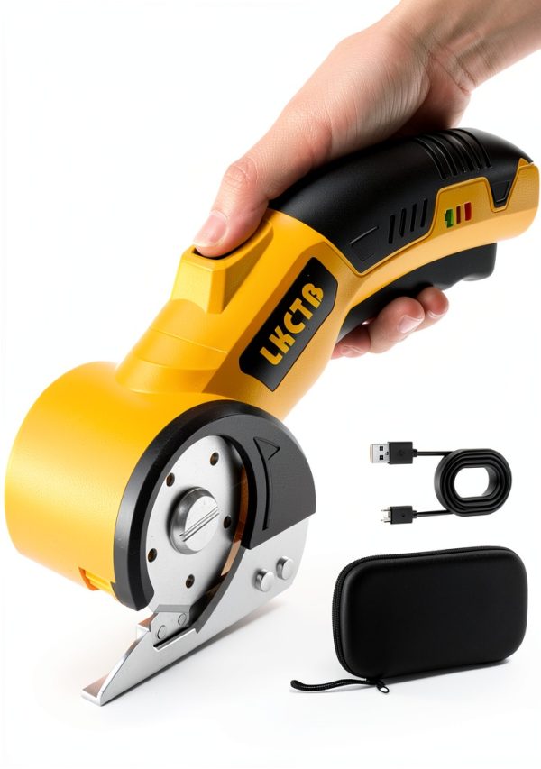 Electric Scissors, Cardboard Cutter, With LED Light, High-Efficiency Brushless Motor, 2000mAh Battery, Tungsten Steel Blade, Suitable for Cloth, Cardboard, Leather, Carpet-0
