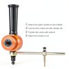 REXBETI Double Headed Sheet Metal Nibbler, Drill Attachment Metal Cutter with Extra Punch and Die, 1 Cutting Hole Accessory and 1 Step Drill Bit, Perfect for Straight Curve and Circle Cutting (Gold)-2