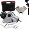 Metal Sheet Cutter,Electric Nibbler Drill Attachment with Adapter,Electric Drill Shears Attachment Cutter Tool for Cutting Iron,Aluminum and Metals Materials-1