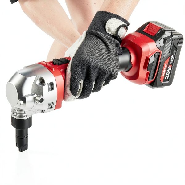 Cordless Metal Nibbler 16 Gauge Sheet Metal Cutter 1900RPM Brushless Motor | Replaced Blades for Cutting Aluminium, Stainless Steel, Plastic (With 2 4.0AH Battery, 1 additional cutter accessories)-4