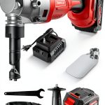 Cordless Metal Nibbler 16 Gauge Sheet Metal Cutter 1900RPM Brushless Motor | Replaced Blades for Cutting Aluminium, Stainless Steel, Plastic (With 2 4.0AH Battery, 1 additional cutter accessories)-0