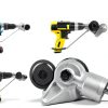 Metal Sheet Cutter,Electric Nibbler Drill Attachment with Adapter,Electric Drill Shears Attachment Cutter Tool for Cutting Iron,Aluminum and Metals Materials-5