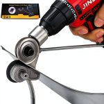 Metal Nibbler Drill Attachment Jikbeed Reinforced Silver Version-0